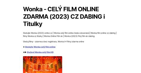 filmy sleduj|ᐅ Filmy zdarma online